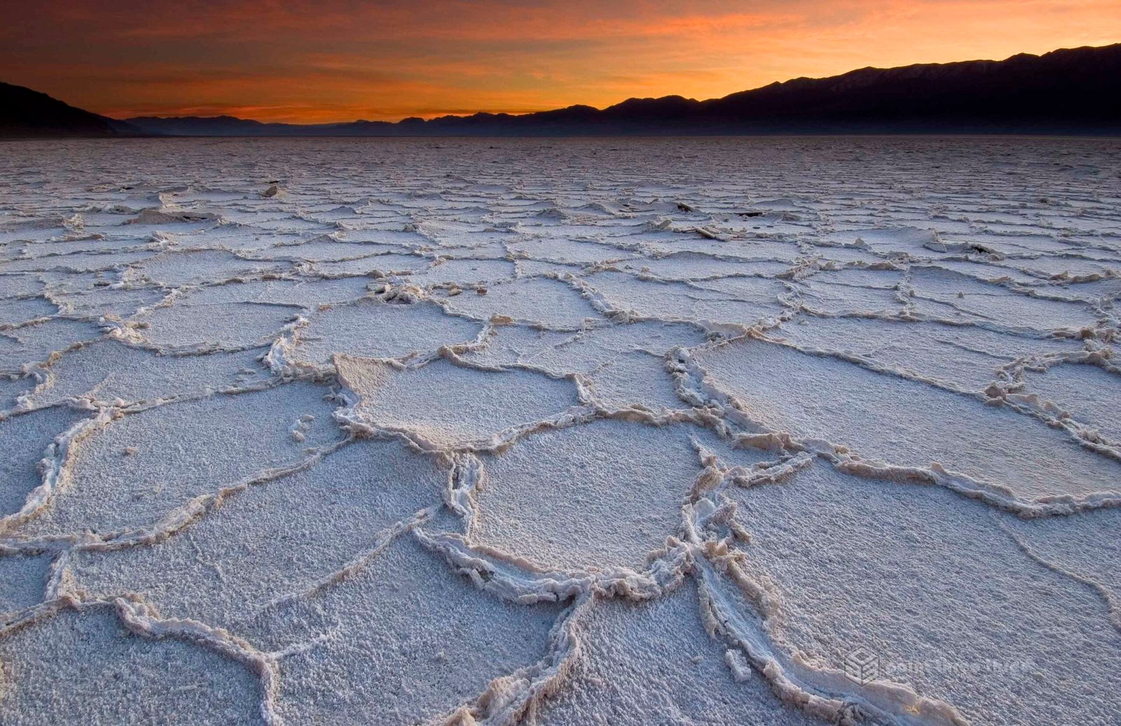 Sunset at Badwater in Death Valley National Park