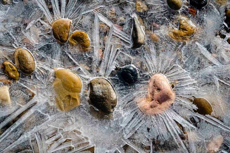 Frozen Rocks in Wahweap Creek, Grand Staircase-Escalante National Monument
