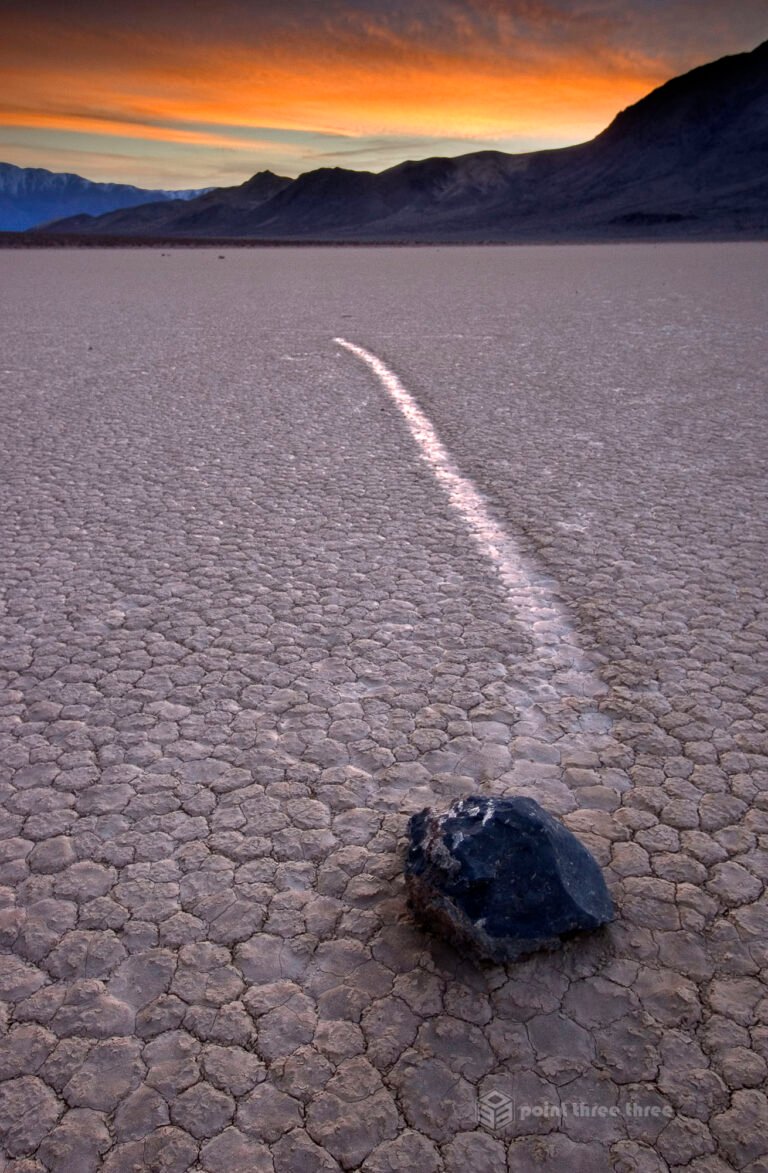 Sunset at The Racetrack in Death Valley National Park