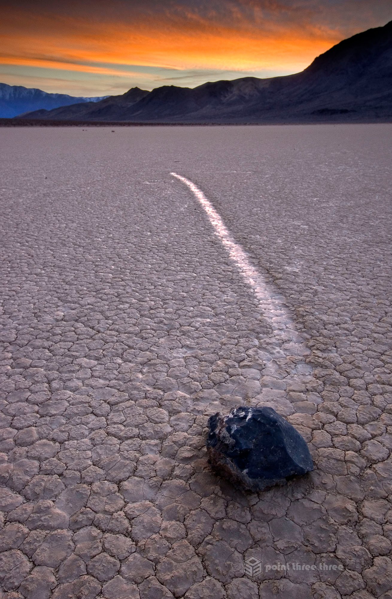 Sunset at The Racetrack in Death Valley National Park