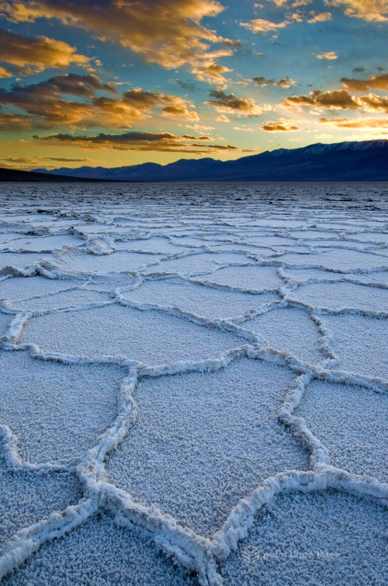 Sunset Bad Water Death Valley National Park