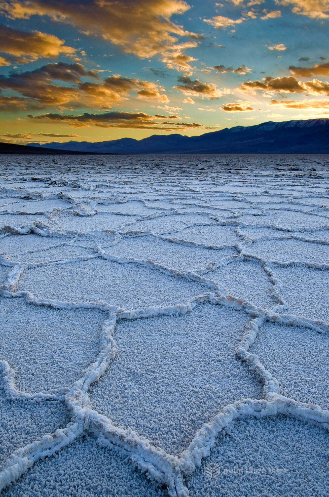Sunset Bad Water Death Valley National Park