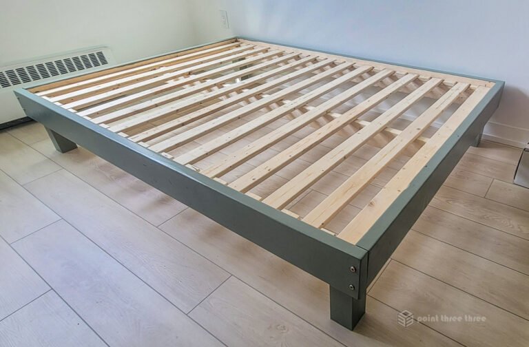 DIY Bed Frame that supports a double mattress