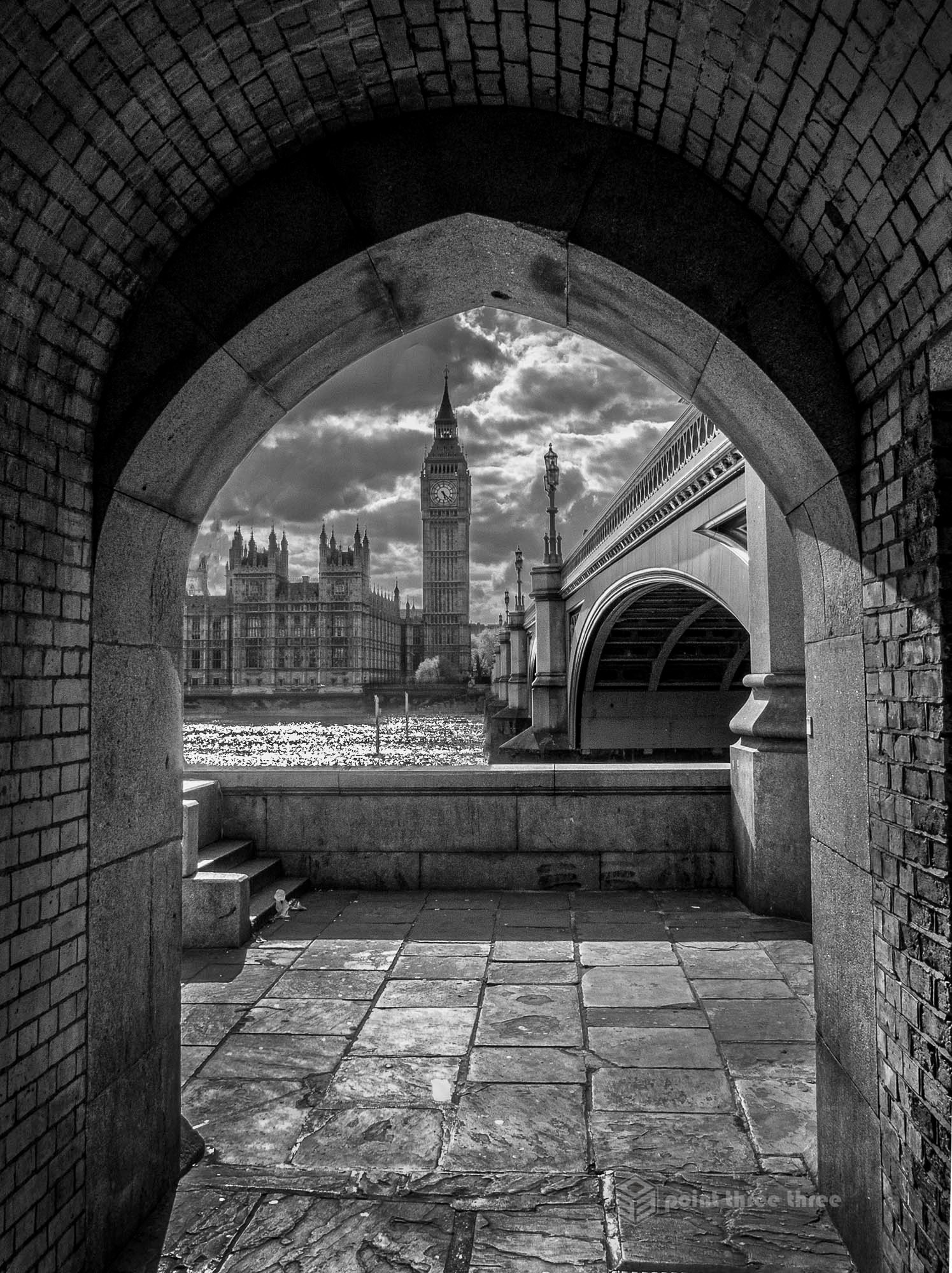 Big Ben and Parliament Buildings from across the Thames, London England