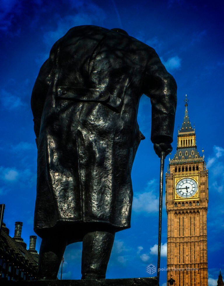 Big Ben and Winston Churchill London England