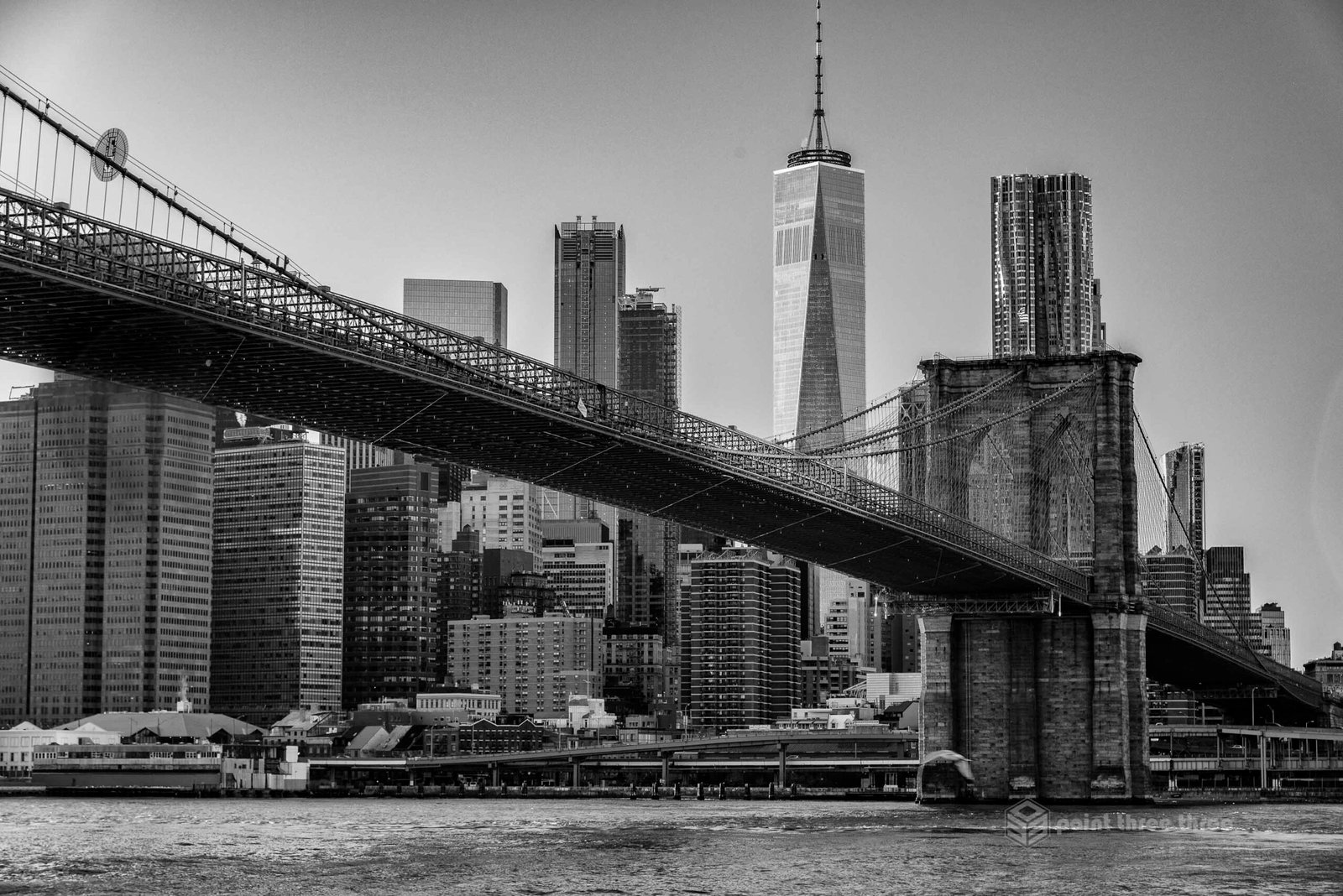Brooklyn Bridge and Manhattan Skyline from Brooklyn