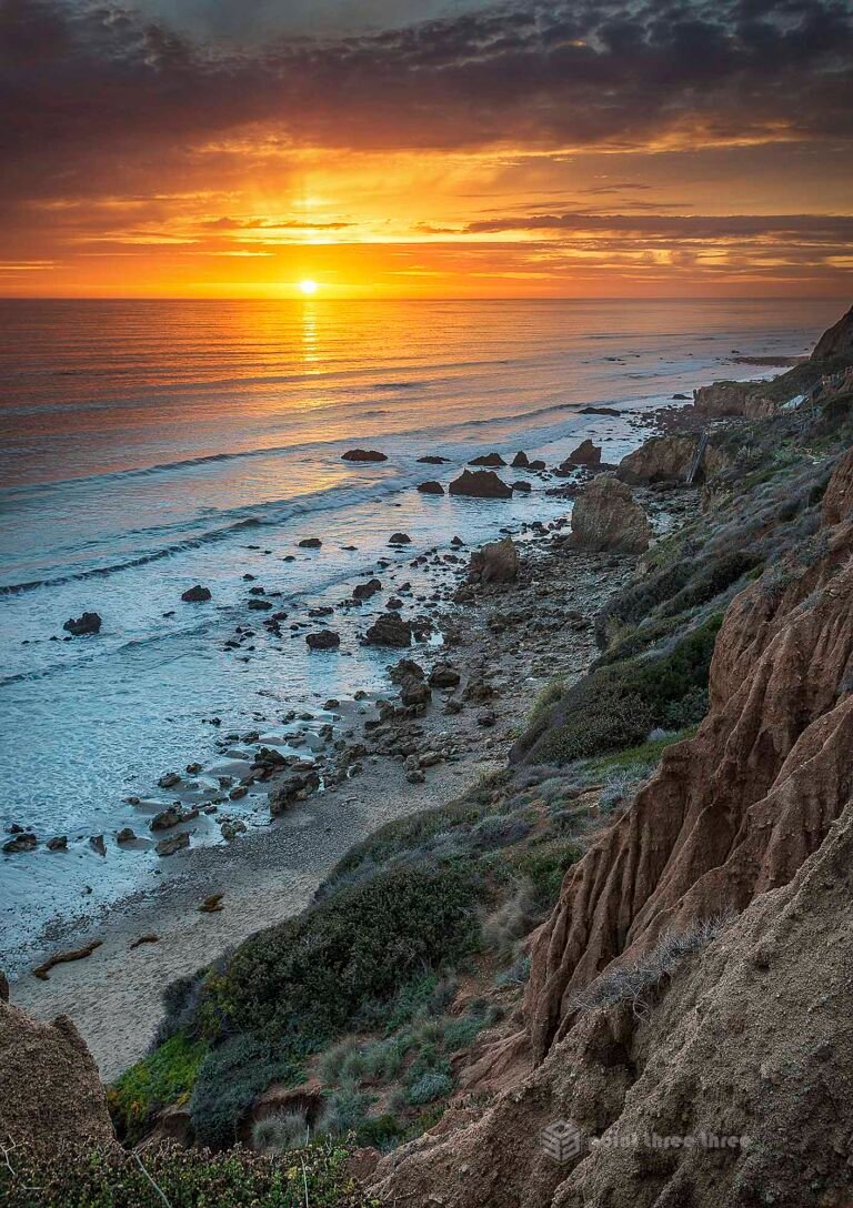 Sunset at El Matador Beach, Malibu, California
