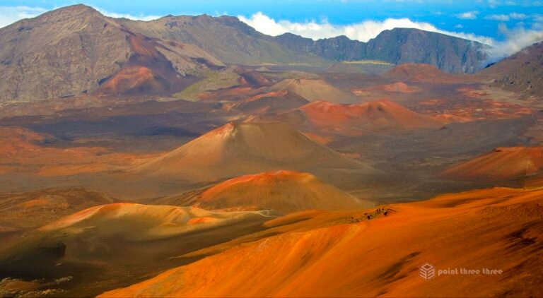 Volcanic Cinder Cones in Haleakalā National Park Maui
