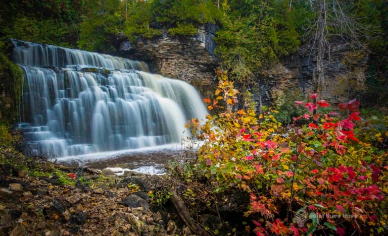 Fall Colors and Jones Waterfall, Ontario