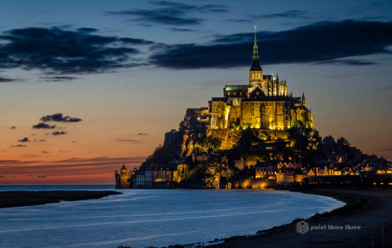 Sunset at Mont Saint Michel Normandy France