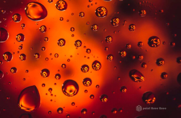 Abstract Sunflowers reflected in Water Droplets