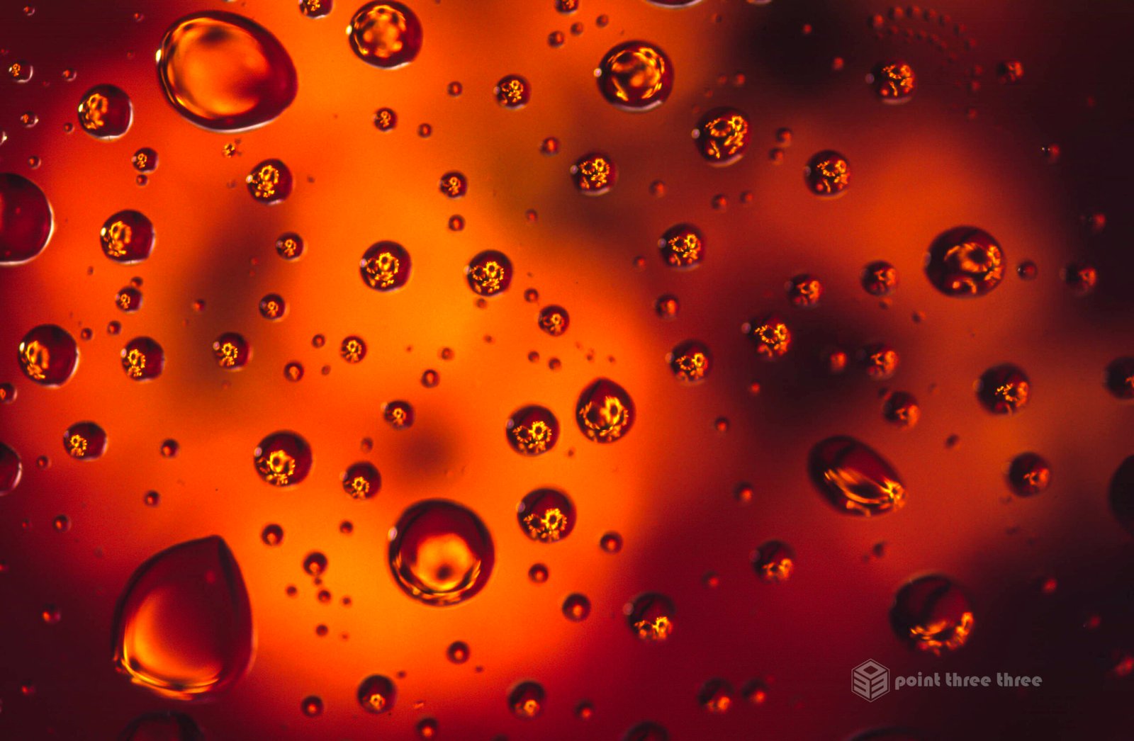 Abstract Sunflowers reflected in Water Droplets