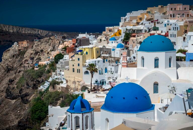 Three Blue Domes, Oia, Santorini