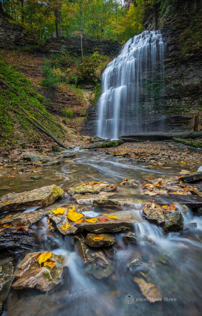 Fall Colors and Tiffany Falls, Hamilton, Ontario