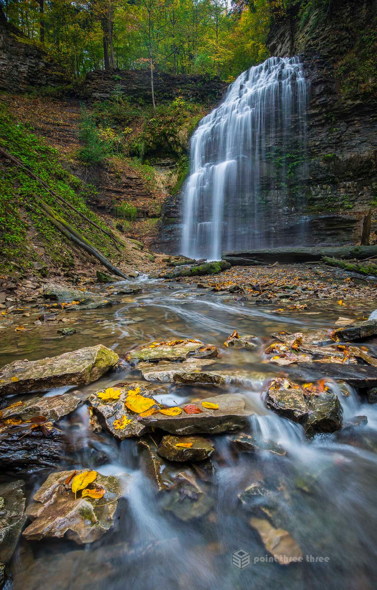 Fall Colors and Tiffany Falls, Hamilton, Ontario