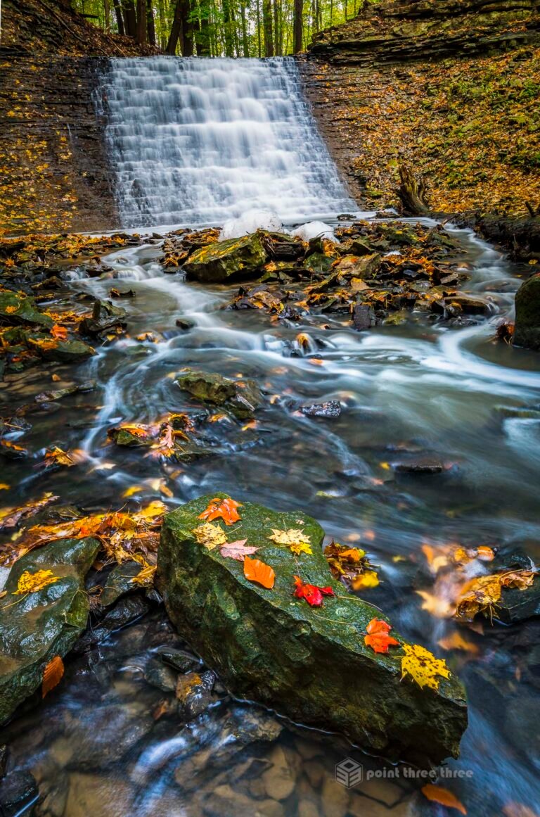 Fall Colors and Washboard Falls, Hamilton, Ontario