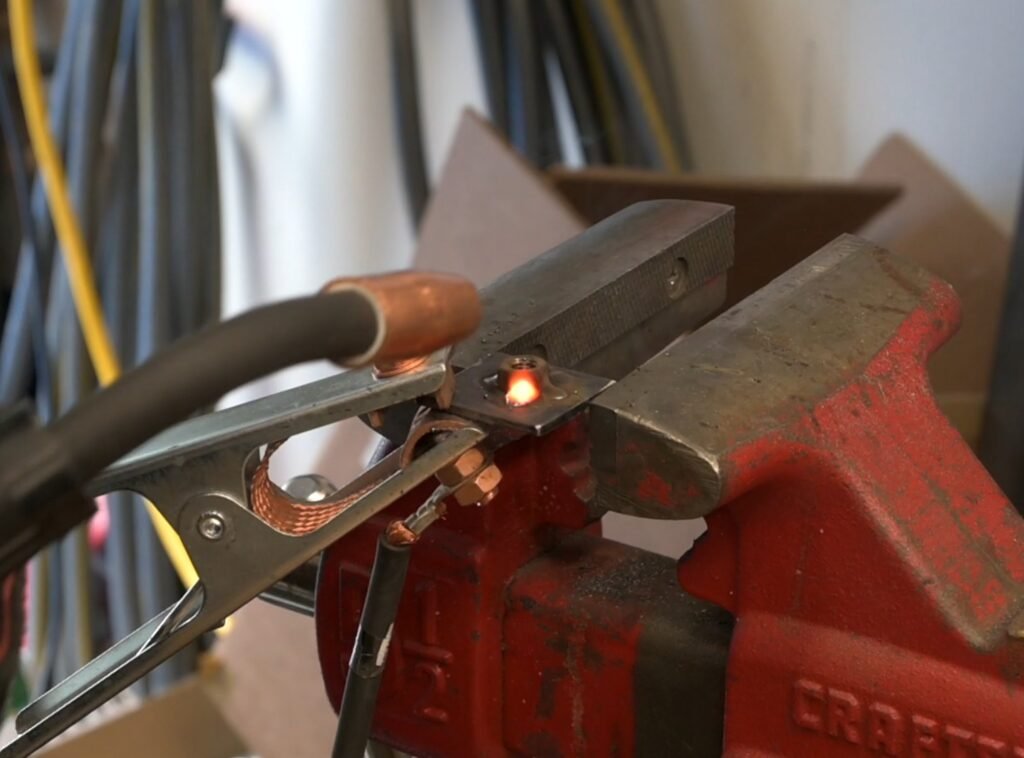 Welding Nut onto pre-drilled square plate