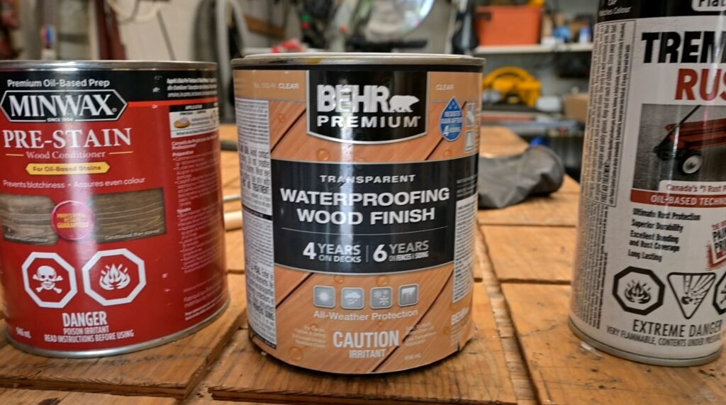 Stain for Cedar and Paint for Steel Frame