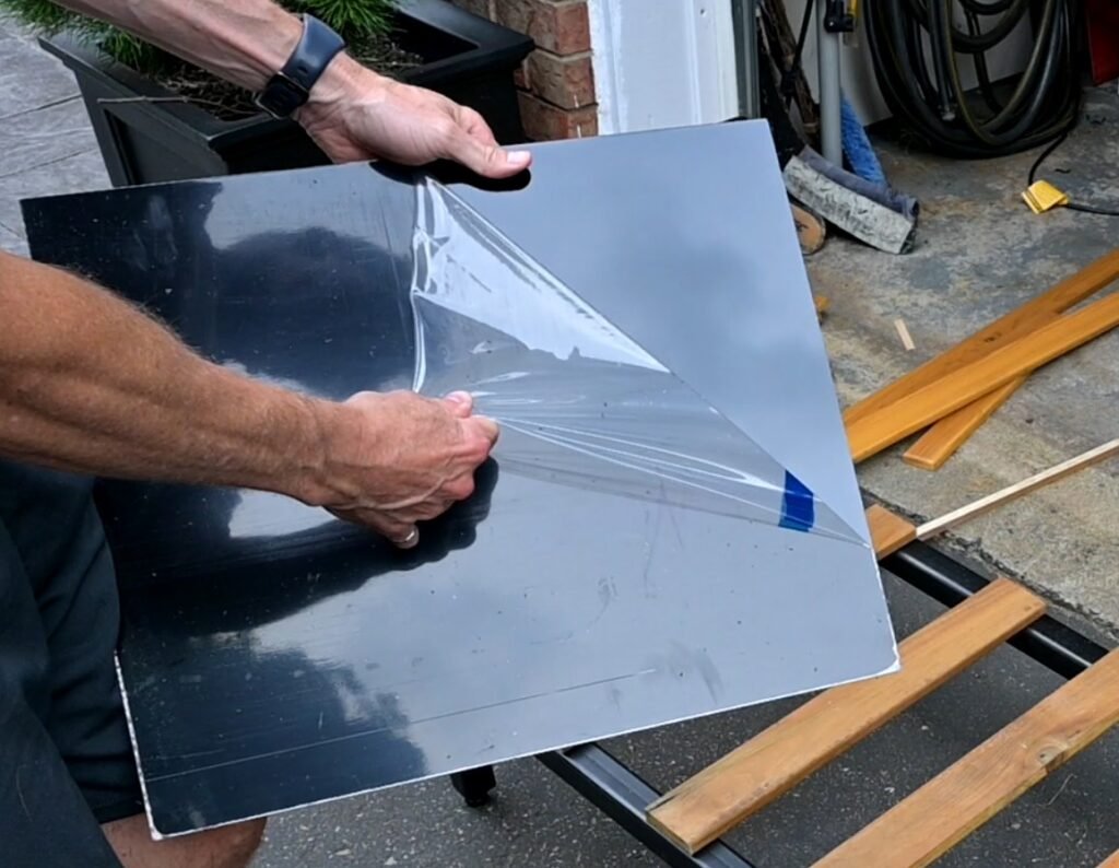 Removing ACM protective film