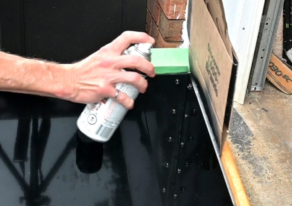 Painting the top edge of the ACM