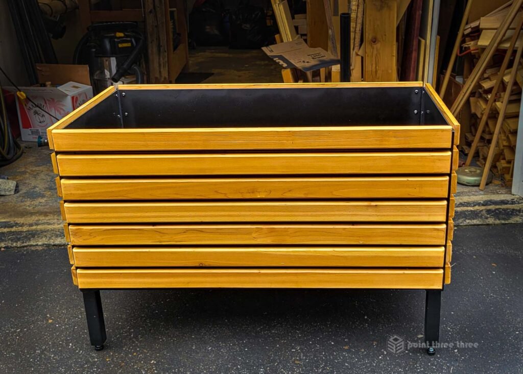 Finished Planter Box - Front View