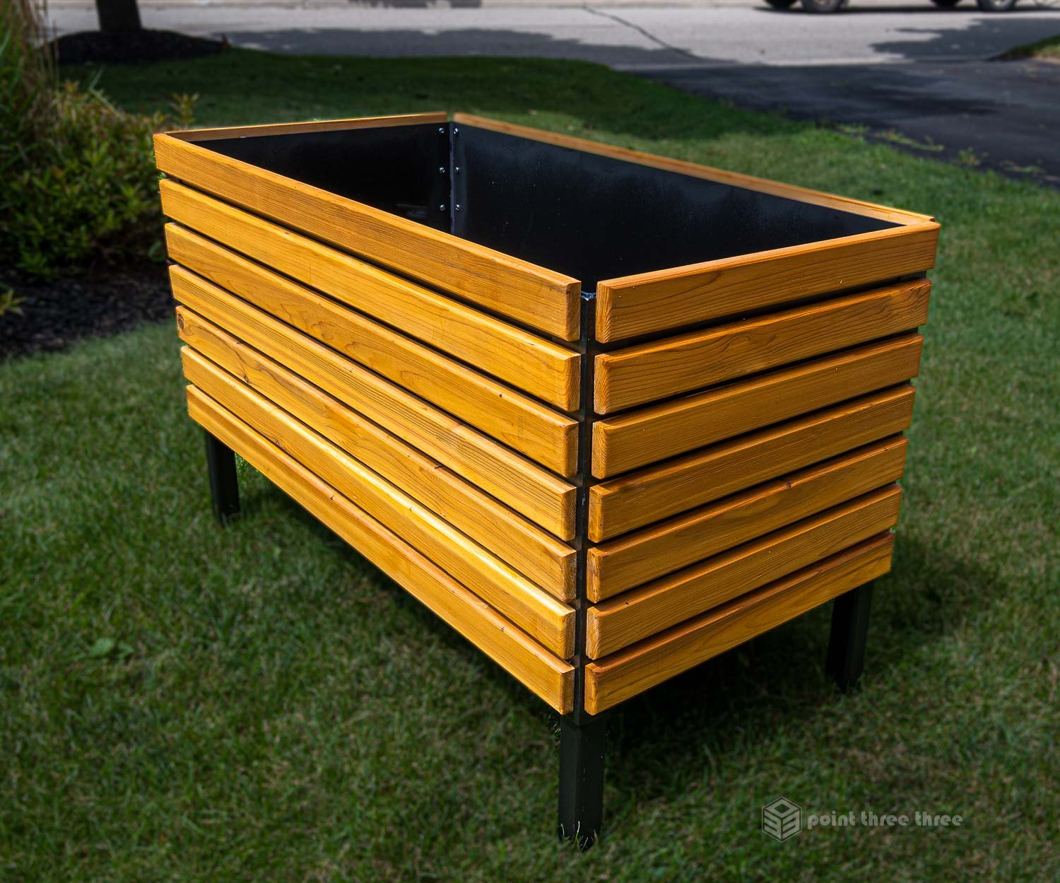Premium DIY Planter box that was inspired by Mid Century Modern Design
