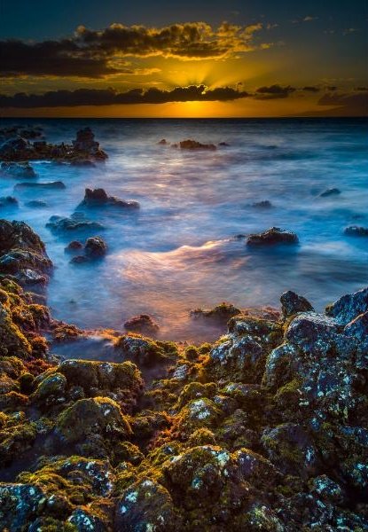 Maui Hawaii Sunset at Charley Young Beach
